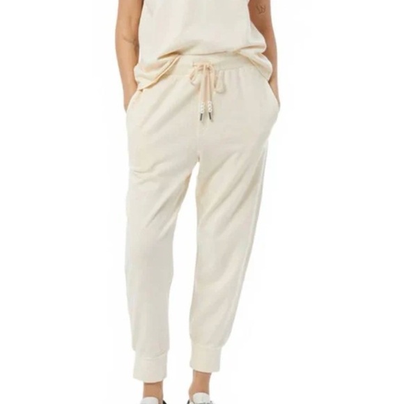 Young Fabulous & Broke Pants - Young Fabulous and Broke Terry Jogger Pants Ivory